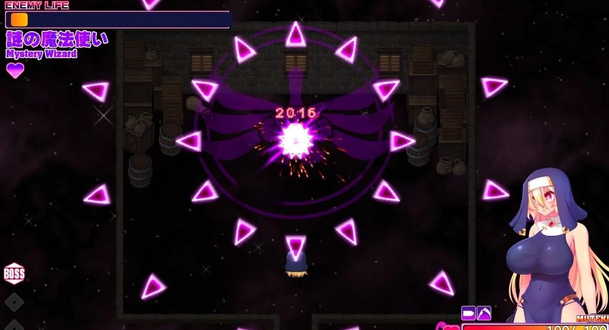 【PC/2D/RPG/汉化】子弹圣女不会输给催M魔法!Ver1.0 AI汉化版【1G】