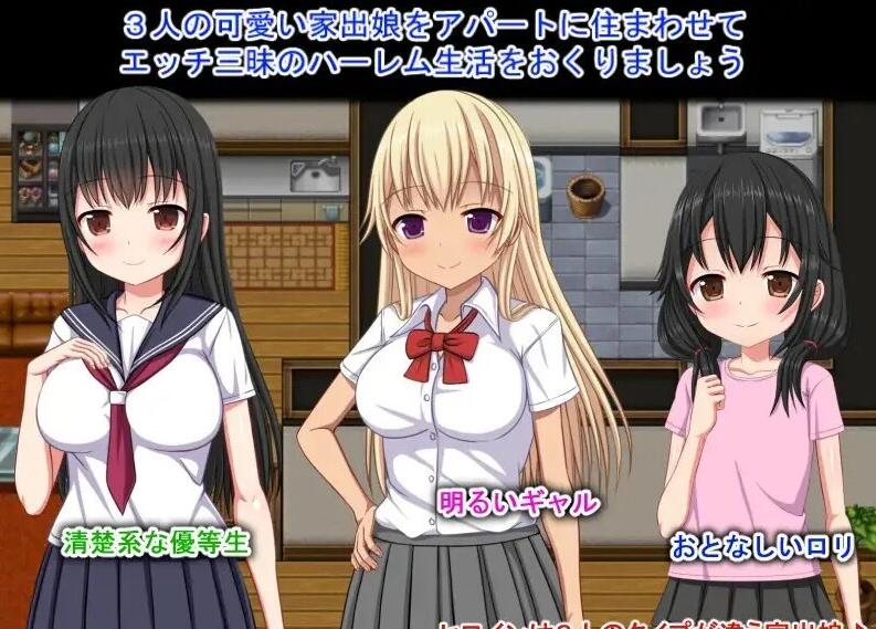 【PC/2D/RPG/中文】梨佳庄~与离家出走女孩的后宫性生活~V1.2 DL官中【650M】