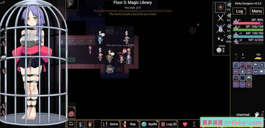 【PC/2D/SLG/中文】Kinky Dungeon Ver5.3.38 STEAM官方中文版【630M】