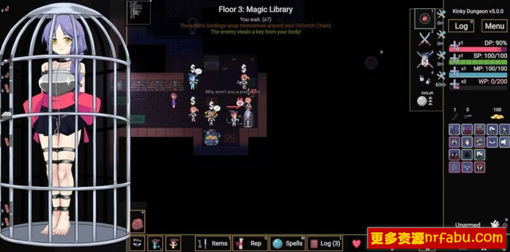 【PC/2D/SLG/中文】变态地牢 Kinky Dungeon Ver5.3.39 STEAM官方中文版【550M】